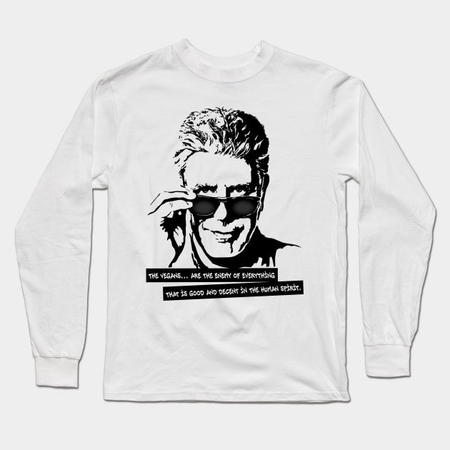 Anthony Bourdain Quote Long Sleeve T-Shirt by DesignCat